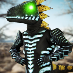 high tech dinosaure costume