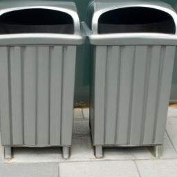 metal litter bins