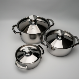 4 piece stainless steel pots set