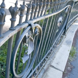 curved welded fence