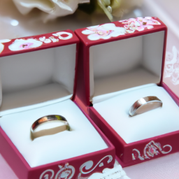 wedding ring boxes for two rings