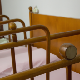 double cranks solid wood beside nursing beds elderly home