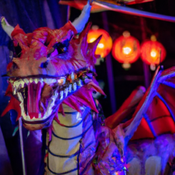 Animatronic dragon for party