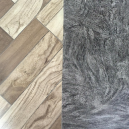 embossed VS textured vinyl flooring