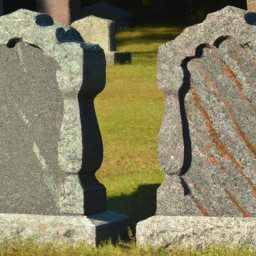 double granite headstones