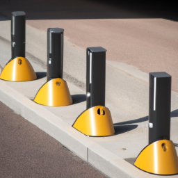 automatic rising bollards anti crashed