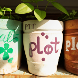 personalized flower pots