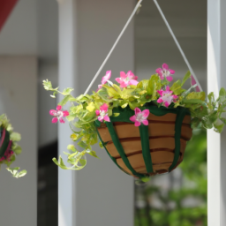 plastic flower hanging baskets