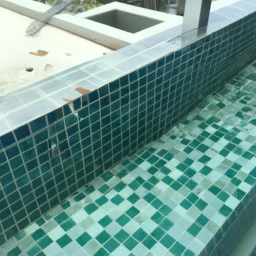 repairing pool tiles