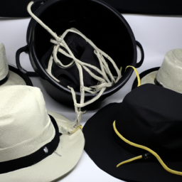 custom bucket hats with string