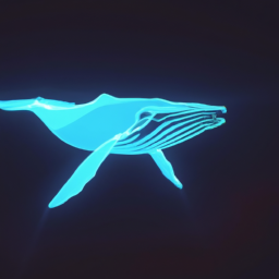 3D Holographic Projection Whale