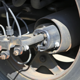 trailer axle with disc brakes