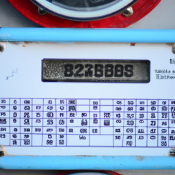 Water Meter Panel Segment Code LCD