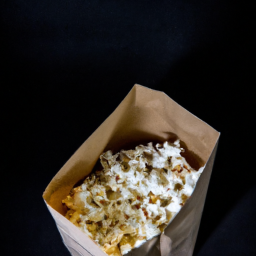 popcorn in a brown bag