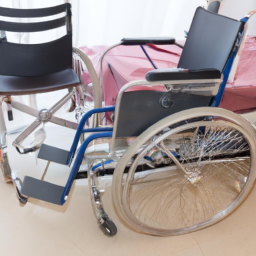 medical beds and wheelchairs elderly home