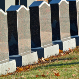 black granite headstones