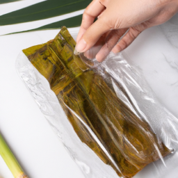 Vacuum Packing Salted Bamboo Leaves