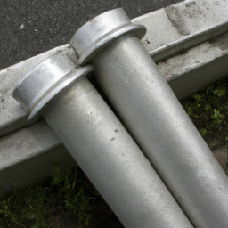 highway guardrail spacer for round post