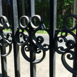 custom wrought iron fence