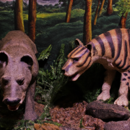 Simulated Hinoceros and Saber-Toothed Tigers for Forest