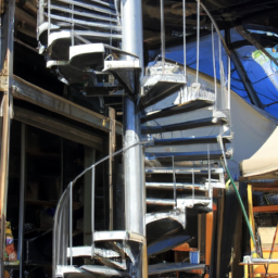 outdoor metal spiral staircase for sale