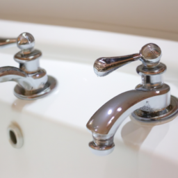 hot and cold water bathtub faucet