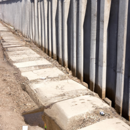 concrete protective lining leading