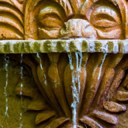 custom hand carved water fountain