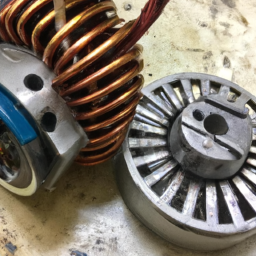 stator and rotor in dc motor