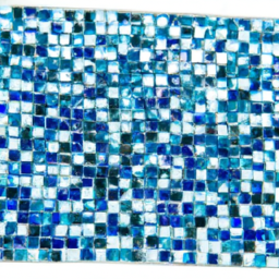 1x2" Cheap Sky Blue Glitter Glass Pool Mosaic