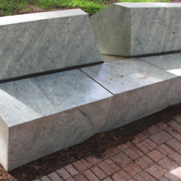 Cubist Granite Bench Seat