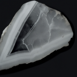 white quartz with black veins