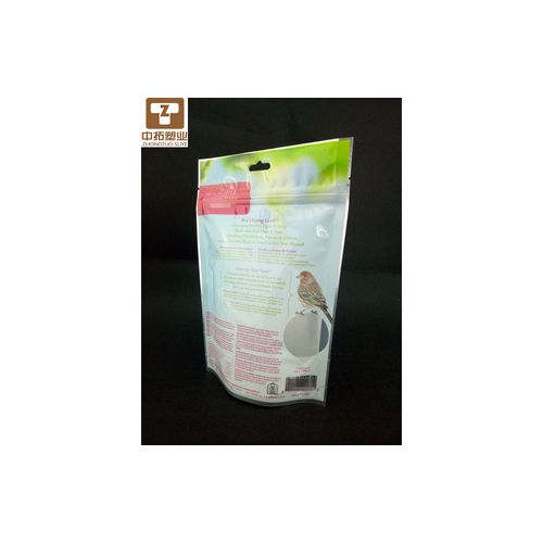 Custom OEM Bird Food Bag Pet Food Packaging Pet Food Bag , Bottom Gusset Image Printed Plastic Bag