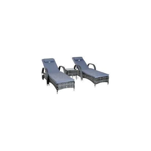 Hot Style Garden Furniture/ Wicker Garden Furniture Sun Loungers/ Sun Loungers with Cushion