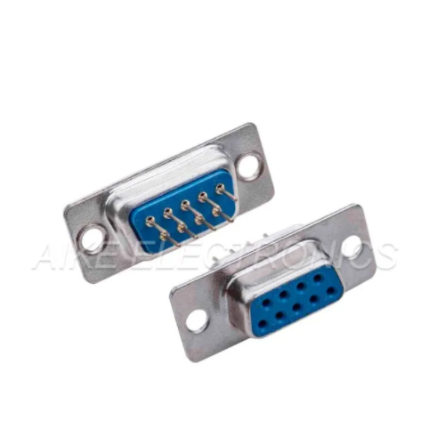 D-SUB VGA 9 PIN Female 180 Degree Stamp Contact Connector