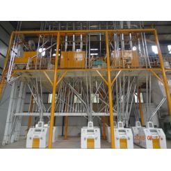 100TPD Steel Frame Wheat Flour Mill Plant